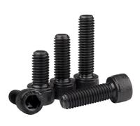 10Pcs M3 M4 M5 M6 M8 12.9 Grade Steel Black Hex Socket Head Cap Allen Bolt Screw L=5-150mm(100mm,M8)