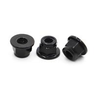 10pcs M3 M4 M5 M6 M8 Black Carbon Steel Hexagon Nylon Insert Lock Flange Nut(M3 10pcs)