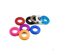 10pcs M3 M4 M5 M6 M8 M10 Corlorful Aluminum Flat Gasket washer for RC part(M3X6X2.5,10PCS_ORANGE)
