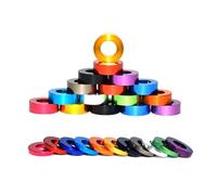 10Pcs M3 M4 M5 M6 M8 M10 Flat Washer Colored Anodized Aluminum Flat Washer Washer Washer,Red,M3x6x0.25mm