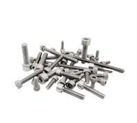 10Pcs M3 M4 M5 M6 M8 M10 M12 Gr2 TA2 Titanium DIN912 Allen Hexagon Hex Socket Cap Cylindrical Head Bolt Titanium Alloy Screw(M12 x 65mm (10pcs))