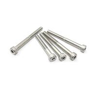 10pcs M3 M4 M5 M6 M8 M10 M12 M14 304 Stainless Steel Hexagon Hex Socket Cap Head Half Thread Screw Bolt Lengthened Long(45mm,M4X10)