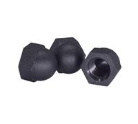 10pcs M3 M4 M5 M6 M8 M10 M12 Nylon Cap Nut Black Plastic Nut with Cap Nut Ball Decorative Cap Nylon Nut(M10)