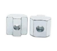 10pcs M3 M4 M5 M6 T Block Square Nuts T-Track Sliding Hammer For Fastener Aluminum Profile 2020(20 - M6)