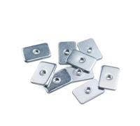 10Pcs M3 M4 M5 T Nuts Zinc Plated Tee Nuts Flat Spacer for V-Slot T-Slot Aluminum Extrusion Profile Rails 3D Printer Parts(M3)