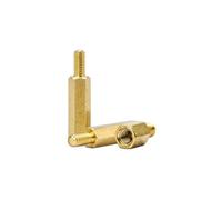 10PCS M3 M4 Male Female Hex Brass Spacer Standoff Screw Nut Threaded Pillar Standoffs Screws For PCB Motherboard(8mm,M3(Thread 6mm) 10pcs)