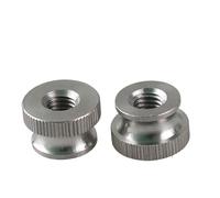 10PCS M3-M8 Stainless Steel Knurled Thumb Nuts - Through Hole/Blind Hole Hand Tighten Nuts With Step Design(M4xD10xH7-Through)