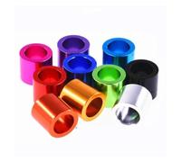 10pcs M3 thickness 0.5mm to 10mm colourful aluminum washer Bushing gasket Spacer sleeve Non-thread standoffs(Orange,M3 10PCS_LENGTH 4MM)
