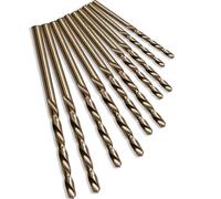 10pcs M35 5% Cobalt Drill Bit Set 1-3mm High Speed Steel Twist Drill Bits 135 Degree for Hard Metal Stainless Steel Cast Iron