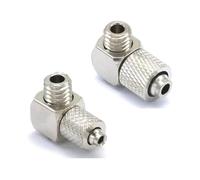 10pcs M3x0.5 M4x0.7 M5x0.8 M6x1 Male-Fit Hose 4x2.5mm 6x4mm Elbow Brass Pneumatic Pipe Fitting(M3x0.5 4x2.5mm)