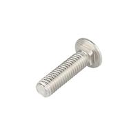 10pcs M4 M5 M6 304 Stainless Steel Carriage Bolt 304 Stainless Steel Round Head Square Neck Screw(20mm,M6-10pcs)