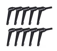 10Pcs M4/M5/M6/M8/M10/M12/M16 Adjustable Knobs Handle Male Thread Push Button Ratchet for Lathe Machinery, Black(M6*20)