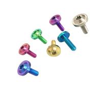 10Pcs M4 M5 M6 M8 TC4 Gr5 torx Socket Flange Button Head Screws With Collar Bolt(Titanium colour,M8x30 10pcs)