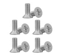 10PCS M4M5x10 Stainless Steel Grub Screws Door Handle Fixing Screws Cross Pan Head Machine Screws & Hex Bolt-Nut Countersunk Bolts for Door Handles, Light Fixtures & Home Repair