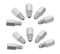 10pcs M4x5.15mm Grease Nipple Straight Hex Head Screw-in Fitting | Nickel Plated Finish, Burr-free Inner Wall, Tight Installation, Standard Coupler Compatibility, for Compact Machinery