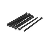 10pcs M5 100mm Metric 12.9 Alloy Steel Hex Socket Head Cap Screws Bolts Black