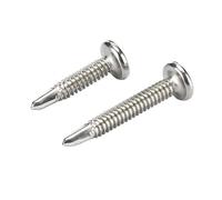 10pcs M5.5 M6.3 Flat Head Hexagonal Drill Tail Self-tapping Screw 410 Stainless Steel Allen Inverted Screw Drilling Tail Bolt(25mm,M6.3-10pcs)
