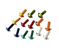 10pcs M5 M6 Aluminum Colourful Half Round Button Head With Washer Inner Hex Socket Allen Screws Bolt(M6x20,Green)