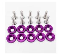 10pcs M6 Car Motorcycle Hex Fasteners Fender Washer Bumper Engine License Plate Frame Screws Battery Protection Plate Screws