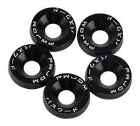 10pcs M6 Hex Head Roofing Screws with Rubber Washers - Self Drilling Metal Sheet Bolts for License Plate and for fender Mounting - Multi Colour Pack(black)