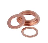 10pcs M6 M8 M10 M12 M14 M16 M18 M20 Thickness 1.5mm Solid Copper Washer Shim Flat Ring Gasket Rings Seal Plain Washers(M10X18x1.5mm 10PCS)