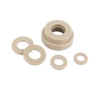 10pcs M6 PEEK material Flat Washers, high temperature and corrosion resistant plastic insulated screws