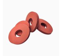 10Pcs M6 Silicone Foam Gasket - High-Temperature Resistant Sealing Ring for Automotive, Plumbing & HVAC Applications(7x14x2mm)