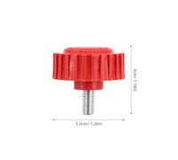 10pcs M6 Threaded Plastic Anti-skid Weighing Scale Support Feet | Reinforced 6mm Thickness with Anti-slip Surface, Screw-in Design for Bench and Platform Scales, for Warehouse and Home Use