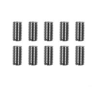 10pcs M6x1.0 Inner Thread M8x1.25 Outer Thread Insert 15mm Length for Mounting Brackets in Automotive and Industrial Systems