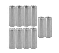 10pcs M8 Long Rod Nut Hex Carbon Steel Screw Nuts Standoff Screw Nut Hexagonal Sleeve Nut Standoff Threaded Fasteners(M8*40)