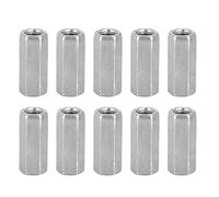 10pcs M8 Long Rod Nut Hex Carbon Steel Screw Nuts Standoff Screw Nut Hexagonal Sleeve Nut Standoff Threaded Fasteners(M8*30)