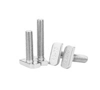 10pcs M8/M10 304 Stainless Steel T-slots Screw for Aluminum Profiles, M10x25mm
