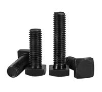 10pcs M8 M10 M12 M16 8. Grade Square Head Code Screw Shot Blasting Machine Trapezoidal Plate T-bolt(80mm,M8-10pcs Half thread)