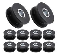 10PCS M8 Rubber Grommets Buffer Washers, Soft Rubber with Steel Lining Vibration Dampening Cushions, Compatible with M8 & 5/16 Bolts for Motorcycle Fairing Windshield Saddlebag Bracket Mounting