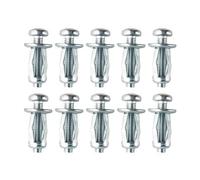 10Pcs M8x30 Hollow Cavity Metal Anchors Fixings, Heavy Duty Hollow Wall Anchors for Home Decoration and Fixings on Cavity and Plasterboard Walls