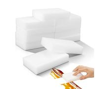 10pcs Magic Cleaning Sponges Eraser, 2X Longer Lasting Extra Durable Melamine Sponge Foam Cleaning Pads for Kitchen Bathroom Wall Surface Cleaner (10x6x2cm)