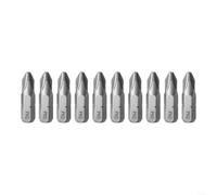 10Pcs Magnetic Alloy Steel Screwdriver Bits PH1 PH2 PH3 Set for Electronics Repair 25mm Long (PH2)