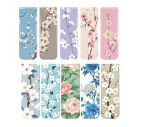 10Pcs Magnetic Bookmarks,Traditional Floral Page Markers,Magnet Book Marks for Women Men Students Adults Teachers,Book Lovers Gifts,Books & Reading Accessories