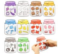 10Pcs Magnetic Colour Sorting Toys, Cute Fridge Magnets for Kids with 50 Vibrant Learning Shapes Educational Activity Fridge Magnet for Refrigerator Whiteboard