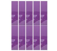 10pcs Magnetic Dry Erase Writing Strips Purple, Four Line Lined