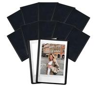 10Pcs Magnetic Picture Frame, Strong Magnets Magnetic Frame, Magnetic Photo Frames for Fridge, Mini Photo Frames, Fits for Kids, Family, Pictures, Postcard, Notices 9.3 x 6.3cm (Black)