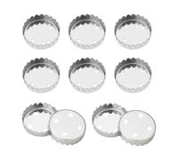 10PCS Magnetic Soap Holder Caps 4 Holes Metal Replacement Capsules for Soap Holder for Magnetic Soap Dish Universal Solid Soap Magnet 22x6mm