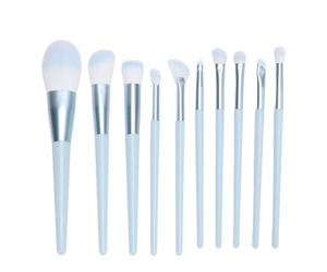 10Pcs Makeup Brush Set, Professional Makeup Brushes Kit, Soft Synthetic Foundation Powder Eye Shadows Blush Brushes with Non Falling Hair, Portable Cosmetic Brushes for Daily Use a