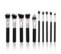 10Pcs Makeup Brushes with 5 Large and Small Fiber Hair Cosmetic Tool Kit for Applying Blending Shading Daily Skin-Friendly Soft Hairy Lightweight Portable Beautify