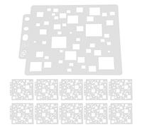 10Pcs Mandala Template Painting Drawing Cutting Stencils Reusable DIY Making Mold Art Supplies