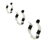 10pcs Manganese Steel Spring Terry Clips Heavy Duty Tool Storage Hangers for Garage Workshop Shed - Multiple (19mm)