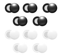 10Pcs Marathon Running Bib Clips Magnets for Runners Race Number Bib Clips Buckles Fixing Fastener, Running Accessories White Black Replacement for pins for Triathlon Cycling Field Competition