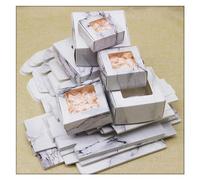 10pcs Marbling Kraft Paper Gift Box DIY Handmade Candy Chocolate Packaging Favor Boxes Christmas Birthday Party Wedding Decor(Marbling Window,7.5x7.5x3cm)