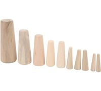 10Pcs Marine Boat Wooden Conical Bungs,Marine Drain Plug,Tapered Thru Hull Emergency Soft Plugrain Plug