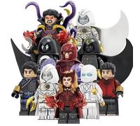 10PCS Marvel Doctor Strange Moon Knight Minifigures Toys Fit Lego